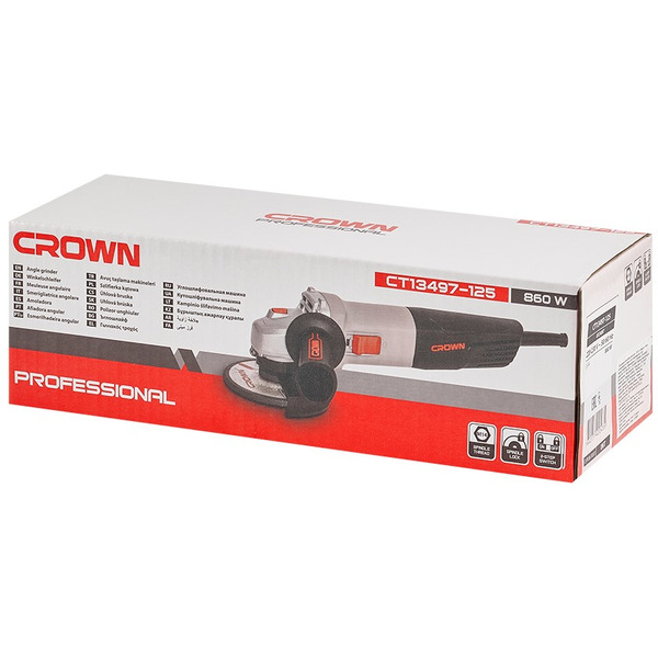 Углошлифовальная машина CROWN CT13497-125