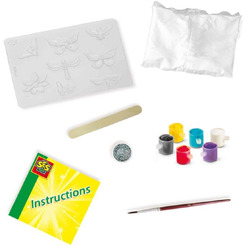 Набор для творчества из гипса SES Creative Блестящие бабочки 01131