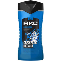 Гель для душа и шампунь АКС COOL OCEAN 250МЛ 2В1