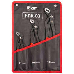 Набор переставных клещей КВТ НПК-03 серия ПРАКТИК