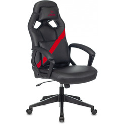 Кресло геймерское Бюрократ Zombie Driver (черный/красный)