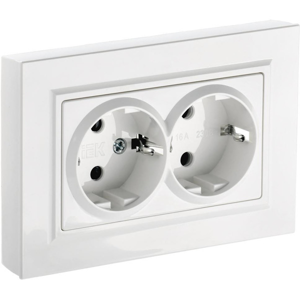 Розетка IEK Brite РСш12-3-БрБ