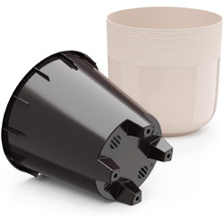 Горшок цветочный Альтернатива Линель М8699 (бежевый)