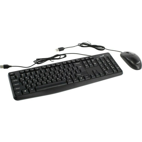 Проводной комплект (мышь + клавиатура) Genius Smart КМ-170 (чёрный)
