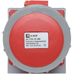 Розетка стационарная наружная EKF 1152 3Р+РЕ+N 16А 380В IP67 PROxima