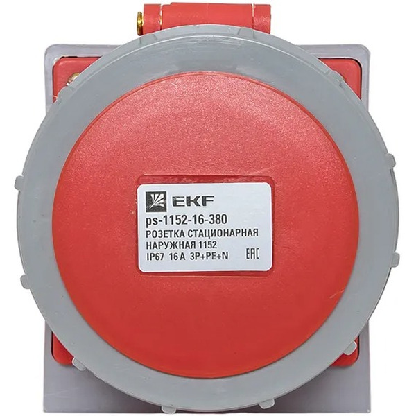 Розетка стационарная наружная EKF 1152 3Р+РЕ+N 16А 380В IP67 PROxima