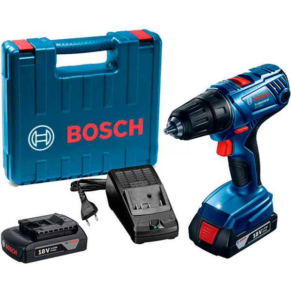 Ударная дрель-шуруповерт Bosch GSB 180-LI Professional 0.601.9F8.307 (с 2-мя АКБ, кейс)