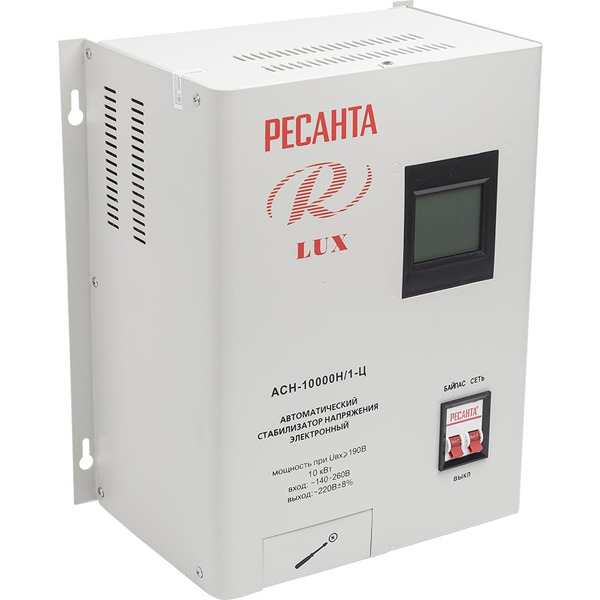 Стабилизатор напряжения Ресанта Lux АСН-10000Н/1-Ц (63/6/18)