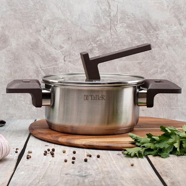 TR-17306 Кастрюля с крышкой 1.4л Taller