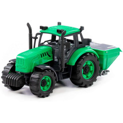 Трактор сельскохозяйственный Полесье Прогресс инерционный (зелёный) 91239