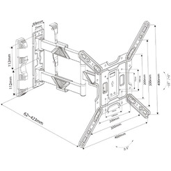 Кронштейн для телевизора Harper TVFW-65 (черный)