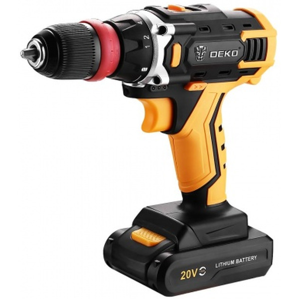 Дрель-шуруповерт Deko DKCD20FU-Li SET 3 (063-4177) с 2-мя АКБ