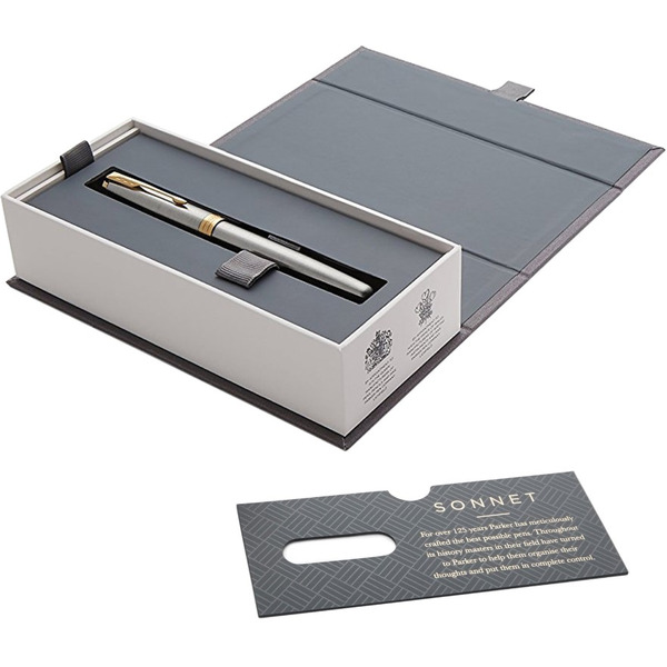 Ручка перьевая "Sonnet Core Stainless Steel GT" PARKER 142361 / 1931504