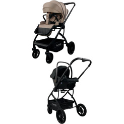 Детская универсальная коляска Bubago Lotta 3 в 1 BG 150-2 (мокко)