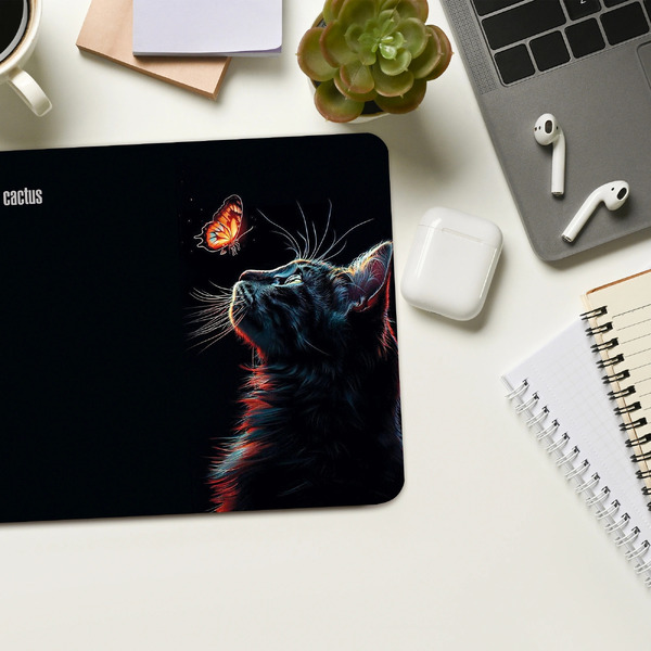 Коврик для мыши CACTUS Night Cat CS-MP-P12XS