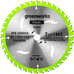 Диск пильный по дереву для циркулярной пилы Greenworks 2943307