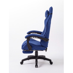 Игровое кресло byroom RG HEALER fabric blue с подставкой для ног BRGF813F/BL