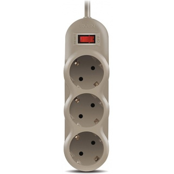 Сетевой фильтр SVEN SF-03L (серый, 1.8 м)