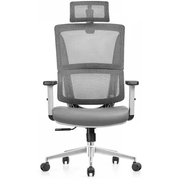Кресло офисное SITUP APHRODITE A GREY chrome (сетка Grey / Grey)