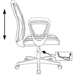 Кресло Бюрократ CH-W327 (слоновая кость)