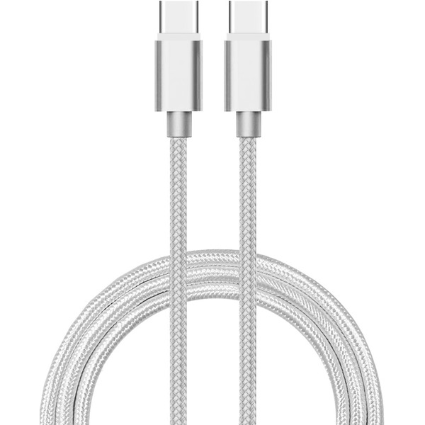 Кабель ATOM USB Type-C 3.1 - USB Type-C 3.1 1.8м (серебристый)