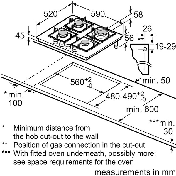 Поверхность газовая BOSCH PNH6B6B90