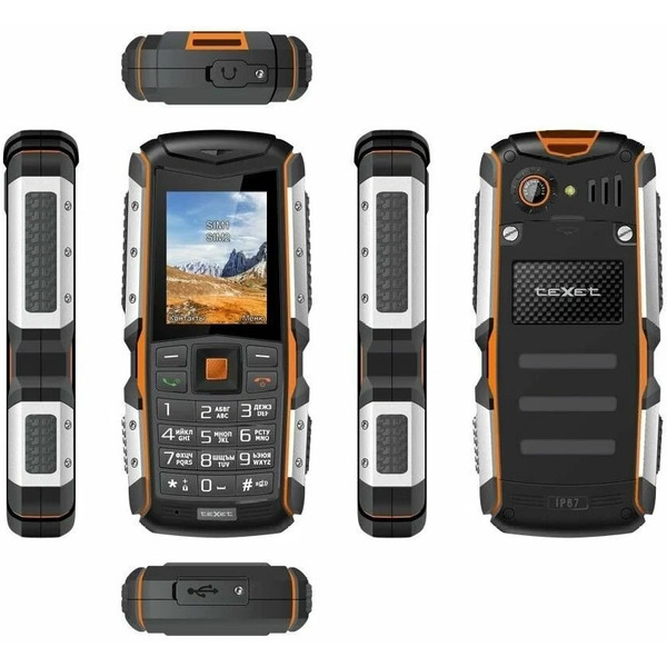 Мобильный телефон teXet TM-513R черно-оранжевый
