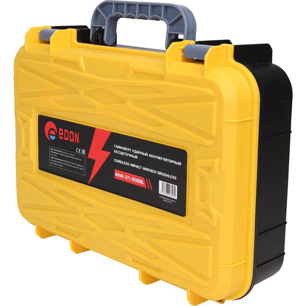 Гайковерт Edon AAW-21/600BL (с 2-мя АКБ, кейс, набор оснастки)