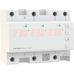 Реле напряжения Welrok D6-63 red