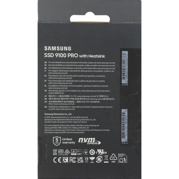 SSD Samsung 9100 Pro с радиатором 1TB MZ-VAP1T0CW