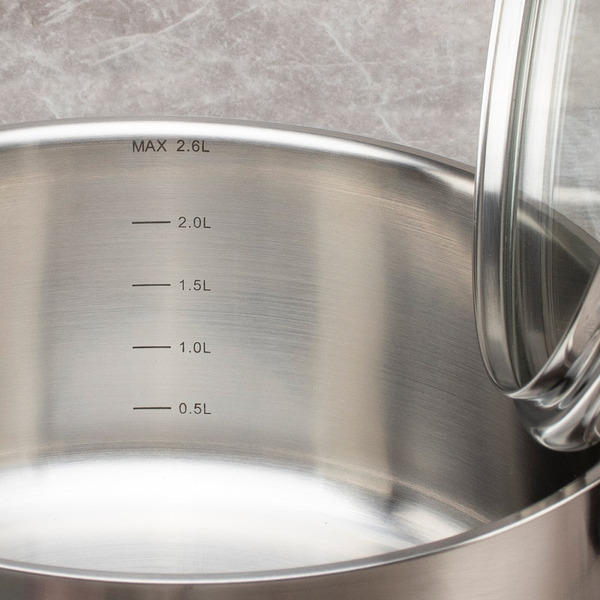 TR-17308 Кастрюля с крышкой 2.6л Taller