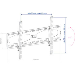 Кронштейн для телевизора Kromax STAR-22 серый (20160)