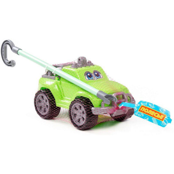 Автомобиль-каталка Полесье Дени с ручкой (зелёный) 1911