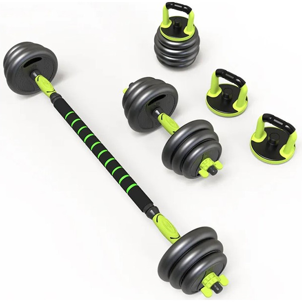 Набор гантелей Ametist со штангой и гирями 7в1 20 кг