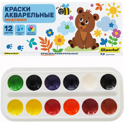 Краски акварельные Silwerhof Веселые друзья 961139-12