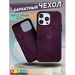 Бампер Bingo Woven Magnetic для APPLE iPhone 15 Pro Бордовый