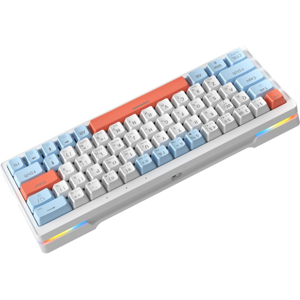 Клавиатура Cyberlynx ZA63 Pro (White,blue,orange, TNT Yellow)
