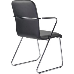 Стул Brabix Visit CF-101 (хром/экокожа черный)