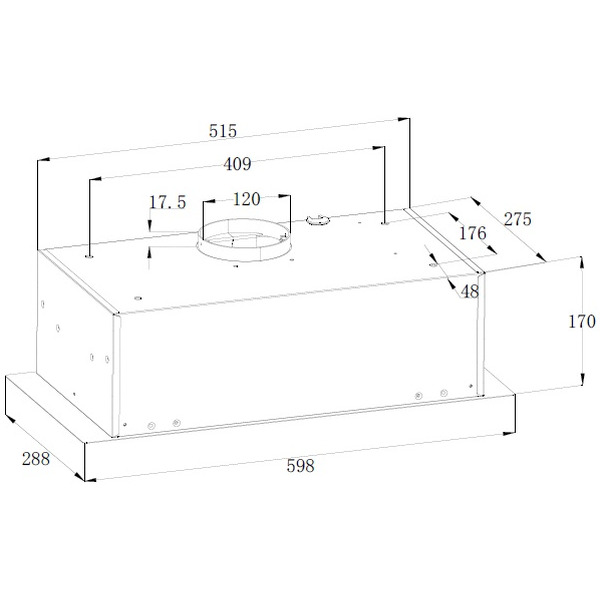 Вытяжка кухонная ZORG BASTA 750 60 M BL