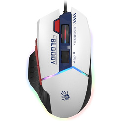 Игровая мышь A4Tech Bloody W95 Max Sports (белый/темно-синий)