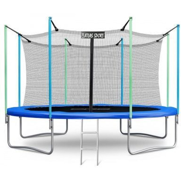 Батут пружинный ATLAS SPORT 12ft-4 INSIDE (с защитной сеткой и лестницей)
