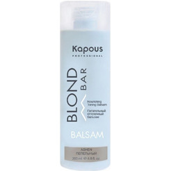 Оттеночный бальзам Kapous Professional питательныйм Blond Bar Пепельный, 300 мл