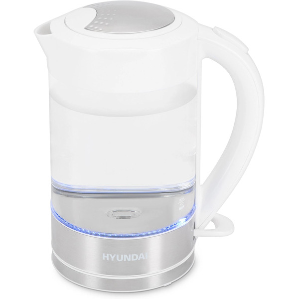 Электрический чайник Hyundai HYK-G9990 (белый/серебристый)