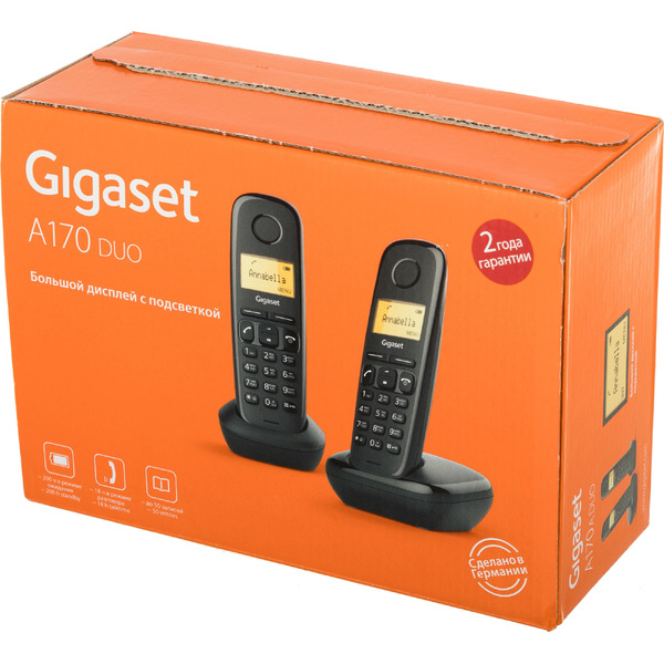 Беспроводной телефон Gigaset A170 DUO