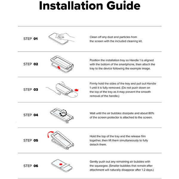 Защитное стекло Ringke EASY SLIDE 2шт для Nothing Phone (3a)