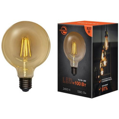 Лампа филаментная REXANT 604-145 LOFT GLOBE A125 11,5Вт 1380Лм 2400K E27 диммируемая золотистая колба