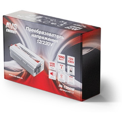 Автомобильный инвертор AVS 12/220V IN-1000W