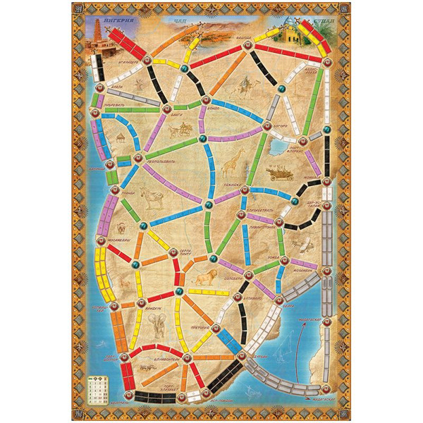 Настольная игра Hobby World 915781 Ticket to Ride : Сердце Африки