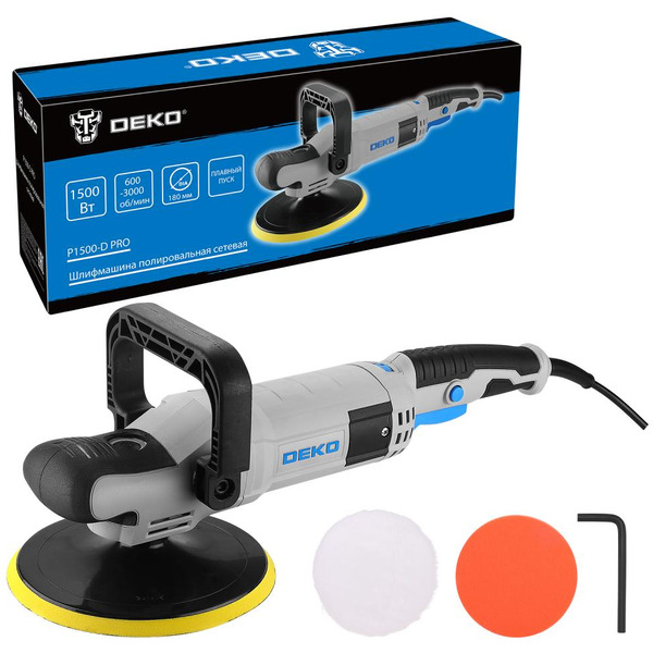 Полировальная машина Deko P1500-D PRO (083-1050)