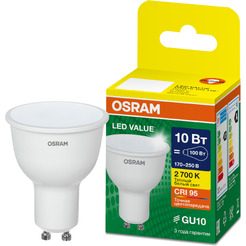 Светодиодная лампа OSRAM PAR16 10W 3000К GU10